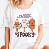 T-shirt En Tri-matière Halloween rétro doux et Éffrayant