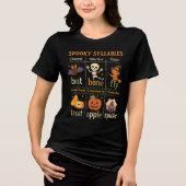 T-shirt En Tri-matière Halloween “Spooky Syllables” Poster – Fun Class (Recto)