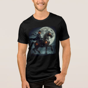 T-shirt En Tri-matière Halloween Steampunk Cavalier sans tête