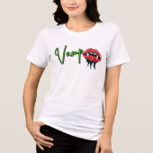 T-shirt En Tri-matière Halloween Vamp Shirt for Ladies (Recto)