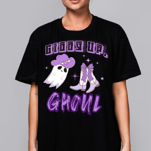 T-shirt En Tri-matière Halloween western "Giddy Up Ghoul" Cowgirl