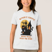 T-shirt En Tri-matière Halloween Witch's Castle Kids T-Shirt Magic Night (Recto)
