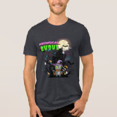 T-shirt En Tri-matière Halloween Zombie Chat "Meowgical Ghoul" Halloween (Recto)