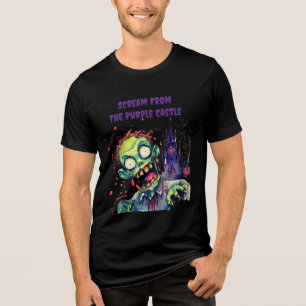 T-shirt En Tri-matière Halloween, Zombie,Hurlement du château pourpre ,