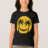 T-shirt En Tri-matière Hamac Tropical Sunset - Plage Minimale de palmiers (Recto)