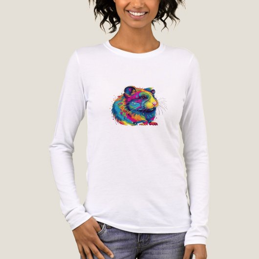 T-shirt En Tri-matière hamster mignon (Recto)
