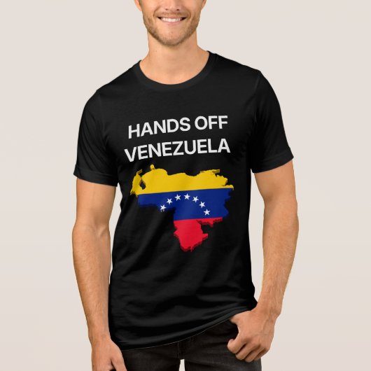 T-shirt En Tri-matière Hands Off Venezuela (Recto)