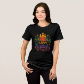 T-shirt En Tri-matière Happy Birthday Candle Bella+Canvas Women’s (Recto plein)