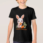 T-shirt En Tri-matière Happy Bunny with Carrot (Recto)