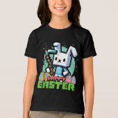 T-shirt En Tri-matière Happy Easter Bunny Pixel Game  (Recto)
