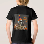 T-shirt En Tri-matière "Happy Halloween T-shirt pour enfants" (Verso)