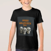 T-shirt En Tri-matière "Happy Halloween T-shirt pour enfants" (Recto)