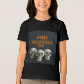 T-shirt En Tri-matière "Happy Halloween T-shirt pour enfants" (Recto)