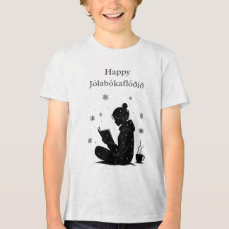 T-shirt En Tri-matière Happy Jolabokaflod - Livre islandais Flood Cadeau