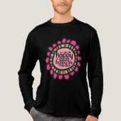 T-shirt En Tri-matière Happy Mind Happy Life Motivational Design graphiqu (Recto)
