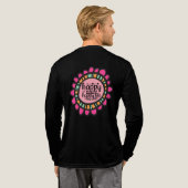 T-shirt En Tri-matière Happy Mind Happy Life Motivational Design graphiqu (Verso complet)