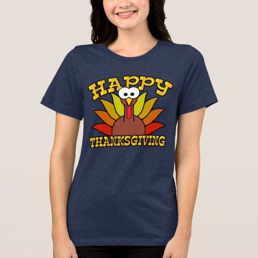 T-shirt En Tri-matière Happy Thanksgiving (Recto)