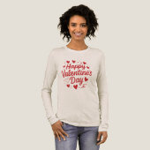 T-shirt En Tri-matière Happy Valentine's Day (Recto complet)
