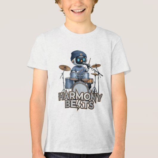 T-shirt En Tri-matière Harmony Beats – Zedoura Batteur (Recto)