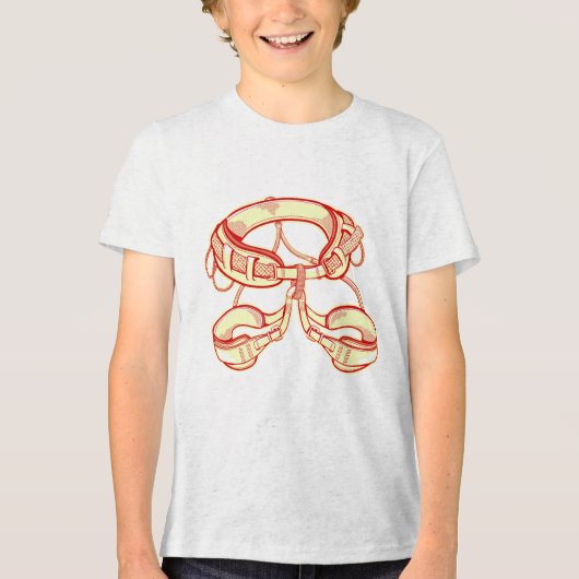 T-shirt En Tri-matière Harnais escalade (Recto)