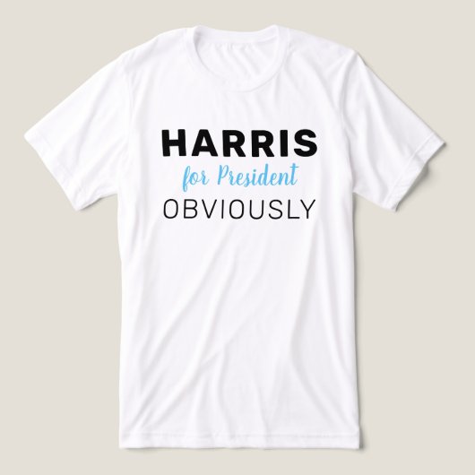 T-shirt En Tri-matière Harris Pour Président Évidemment 2024 (Design Recto)