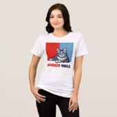 T-shirt En Tri-matière Harris Walz 2024 Manifestement Chat (Recto plein)