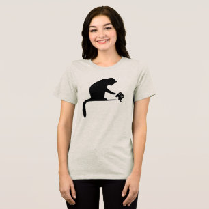 T-shirt En Tri-matière Harris Walz Black Cat Silhouette Trump Elephant