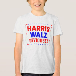 T-shirt En Tri-matière Harris Walz évidemment Kamala Harris pour le prési