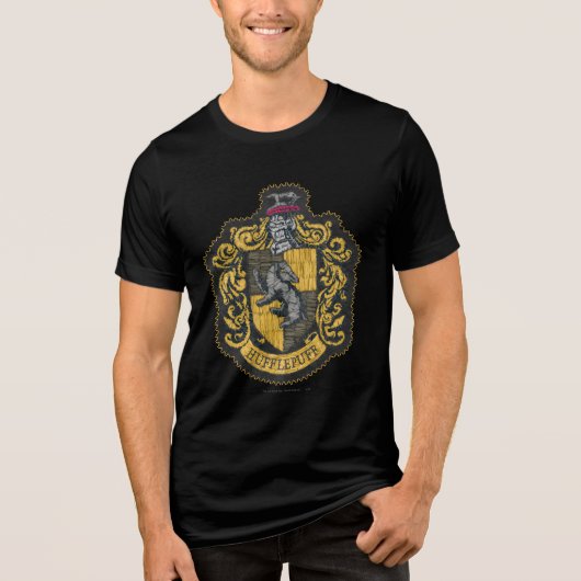 T-shirt En Tri-matière Harry Potter | Patch de blason de Poufsouffle (Recto)