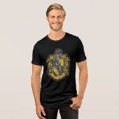 T-shirt En Tri-matière Harry Potter | Patch de blason de Poufsouffle (Recto plein)