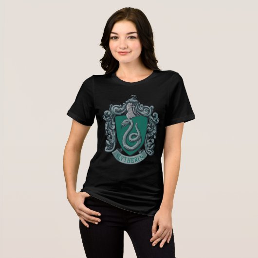 T-shirt En Tri-matière Harry Potter | Slytherin Crest Green (Recto plein)