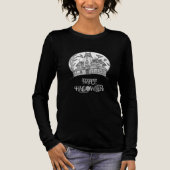 T-shirt En Tri-matière Haunted House and Bats Halloween (Recto)