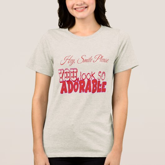 T-shirt En Tri-matière Hé, souriez s'il vous plaît (Recto)