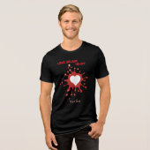 T-shirt En Tri-matière Heart Splash Art – Creative Love Expression Design (Recto plein)