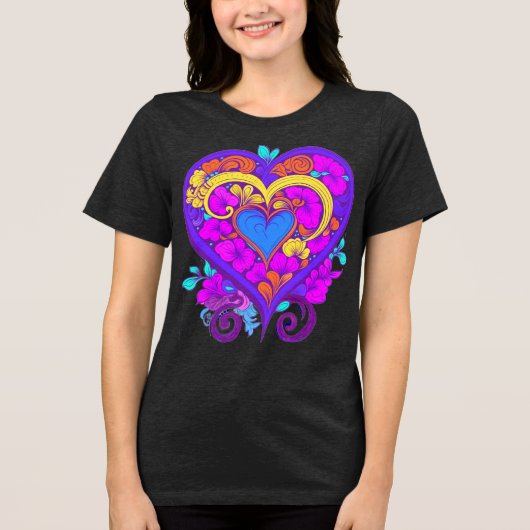 T-shirt En Tri-matière Hearts on Hearts (Recto)