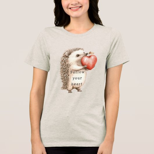 T-shirt En Tri-matière Hedgehog Apple Heart (Recto)