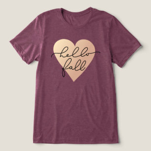 T-shirt En Tri-matière Hello Fall Love Heart