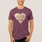 T-shirt En Tri-matière Hello Fall Love Heart (Recto)