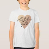 T-shirt En Tri-matière Hello Fall Love Heart (Recto)