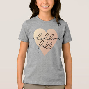 T-shirt En Tri-matière Hello Fall Love Heart