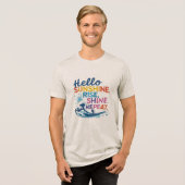 T-shirt En Tri-matière Hello Sunshine – Catch the Wave, Repeat (Recto plein)
