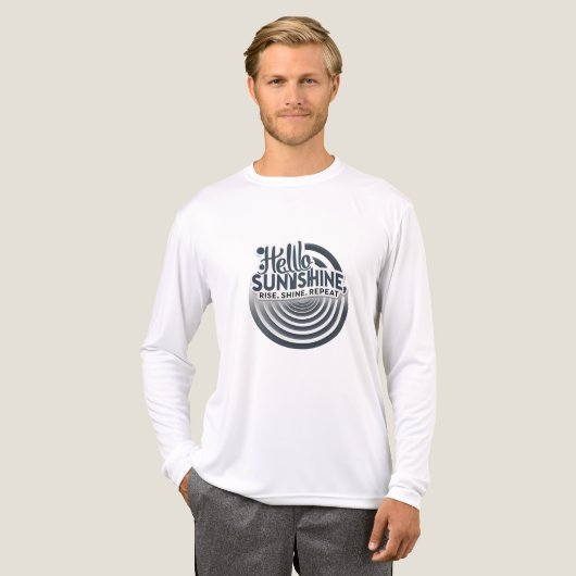 T-shirt En Tri-matière Hello Sunshine – Centered & Strong (Recto complet)