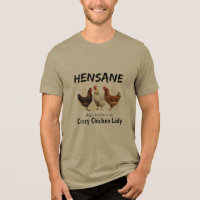 HENSANE Dame Poulet Folle Drôle Fermier Animal