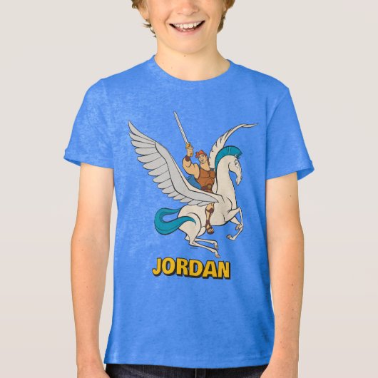 T-shirt En Tri-matière Hercules Riding Pegasus Tri-Blend Shirt (Recto)
