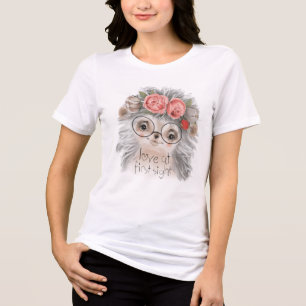 T-shirt En Tri-matière Hérisson aquarelle