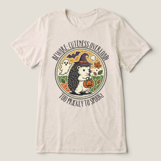 T-shirt En Tri-matière Hérisson d'Halloween (Design Recto)