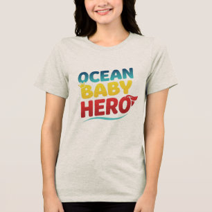 T-SHIRT  EN TRI-MATIÈRE HÉROS BÉBÉ OCÉAN