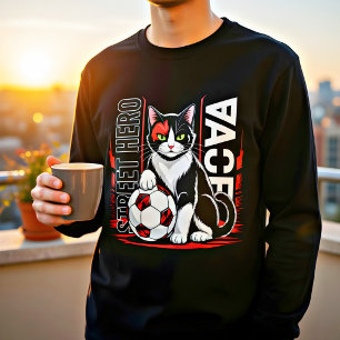 T-shirt En Tri-matière Héros de foot chat cadeau drôle