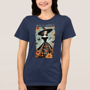 T-shirt En Tri-matière Hexy & I Know It - Funny Halloween Floral Witch