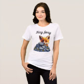 T-shirt En Tri-matière Hey foxy (Recto plein)